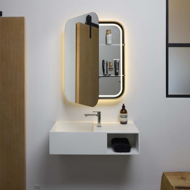 Rounded spegelskåp 600x800 mm