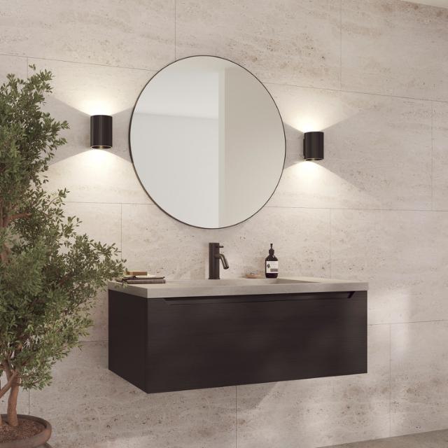 Refine spegel Ø800 mm Svart