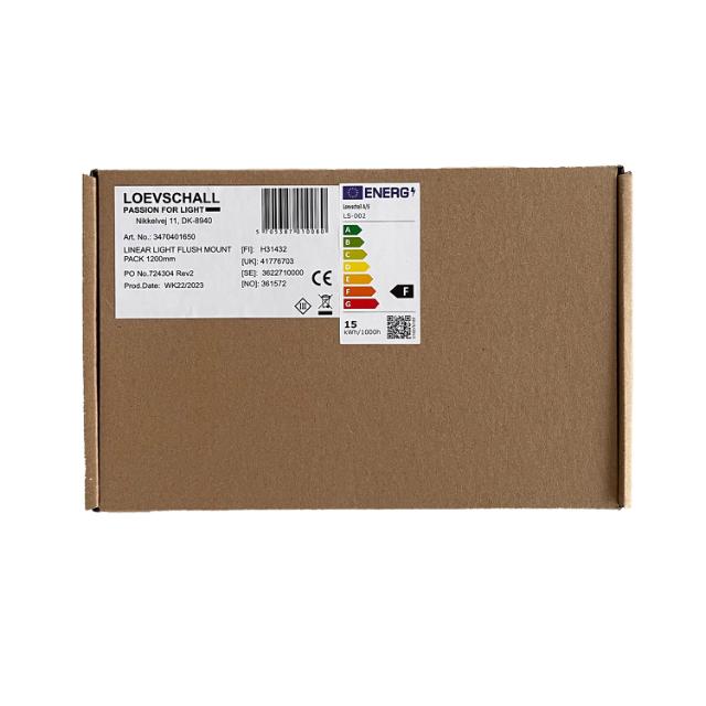 LEDconnect 12V monteringskit fräst i 1200 mm